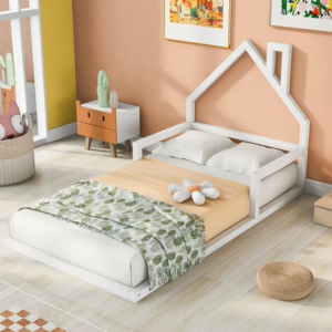 Euroco Twin Wood Floor Bed