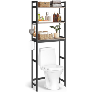 3-Tier Over The Toilet Storage Cabinet w/Paper Holder
