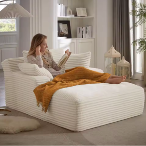 Oversized Chaise Lounge Sofa Chair w/Pillows