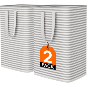 2-Pack Collapsible Laundry Hamper Baskets