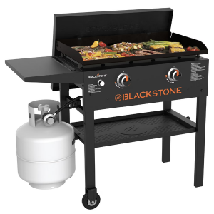 Blackstone 2-Burner 28'' Propane Flat-Top Grill w/Cover