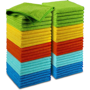50-Pack Microfiber Cleaning Towels