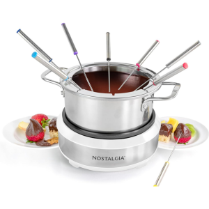 Nostalgia 8-Cup Electric Fondue Pot Set