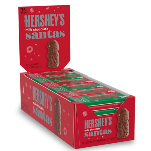 Hershey’s 36-Count Milk Chocolate Santas Candy