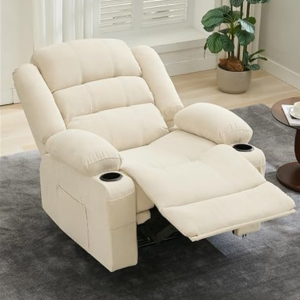 Overstuffed Manual Recliner Chair
