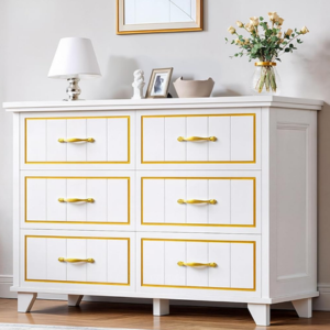 6-Drawer Wood Dresser