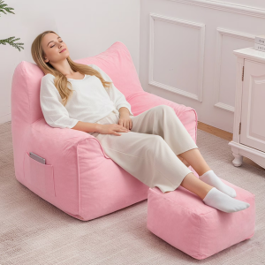 Bean Bag Chair w/Ottoman