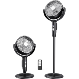 Cordless 8-Speed Rechargeable Pedestal Fan