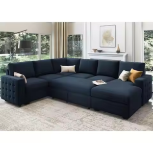 U-Shaped Sectional Pull-Out Sleeper Sofa
