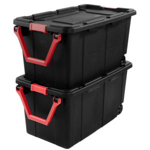 2-Pack Sterilite 40Gal. Wheeled Industrial Totes