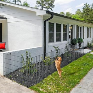 10-Panel 23' Metal Garden Dog Fence