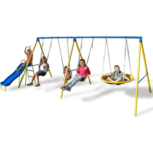 Sportspower Metal Triple Swing & Saucer  Set