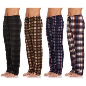 4-Pack Men's Micro Fleece Pajama Pants