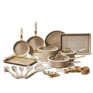 Thyme & Table 32-Piece Ceramic Non-Stick Cookware Set