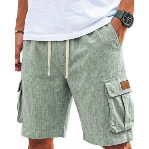 2-Pack Men's Linen Blend Shorts