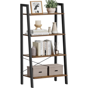 4-Tier Ladder Bookshelf
