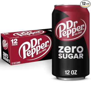 Dr Pepper 12-Pack Zero Sugar Soda