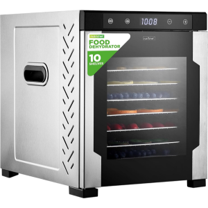 NutriChef 10-Tray Electric Food Dehydrator w/Digital Timer