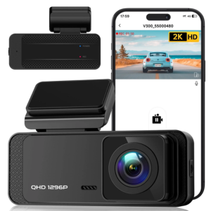 Front 1296P Night Vision WiFi Dash Cam