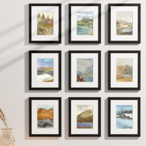 Set of 9 Engineered Wood 8x10 Photo Frames