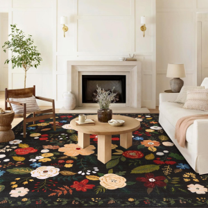 Vintage 8' x 10' Floral Area Rug