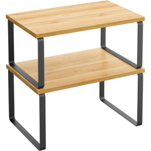 2-Pack Stackable Kitchen Counter Shelves