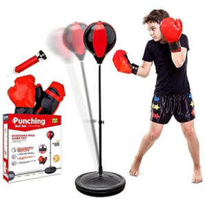 Kid's Adjustable Punching Bag w/Stand