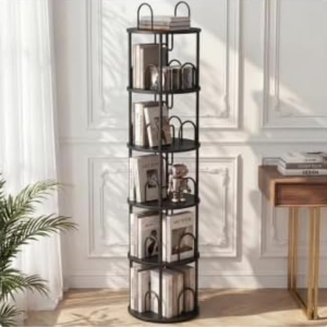 5-Tier Rotating Bookshelf