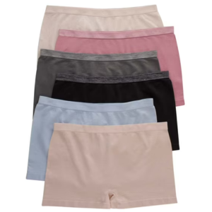 Hanes 6-Pack Women's Seamless Boyshort Panties