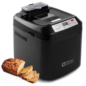 Kitchen In The Box 2lb Bread Machine w/Auto Fruit Nut Dispenser