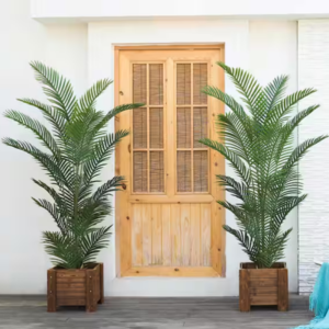 Set of 2 Potted 6' Faux Areca Palm Plants
