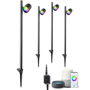 4-Pack RGBW Landscape Spotlight w/Alexa