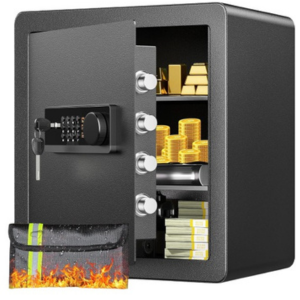 Fireproof Waterproof 2.0 cu.ft. Safe Box w/Dual Alarm