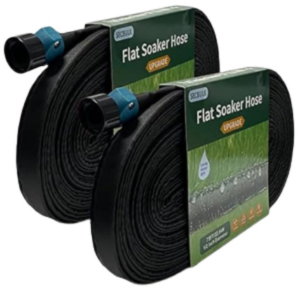 Set of 2 Flat Soaker 150' Garden Hose