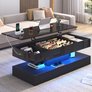 Lift-Top LED Coffee Table w/App