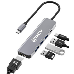 5-in-1 USB-C Hub Multiport Adapter Dongle
