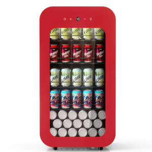 TCL 94-Can Beverage Refrigerator w/Glass Door