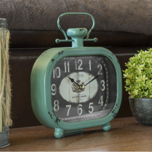 La Crosse Distressed Metal Clock