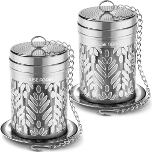 2-Pack Tea Infuser Ball w/Drip Tray