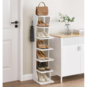 7-Tier Shoe Rack w/Hooks