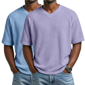 2-Piece Men's Waffle T-Shirt