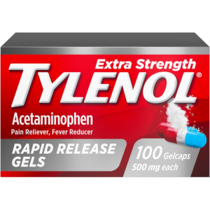 100-Count Tylenol Extra Strength Acetaminophen Rapid Release Gels
