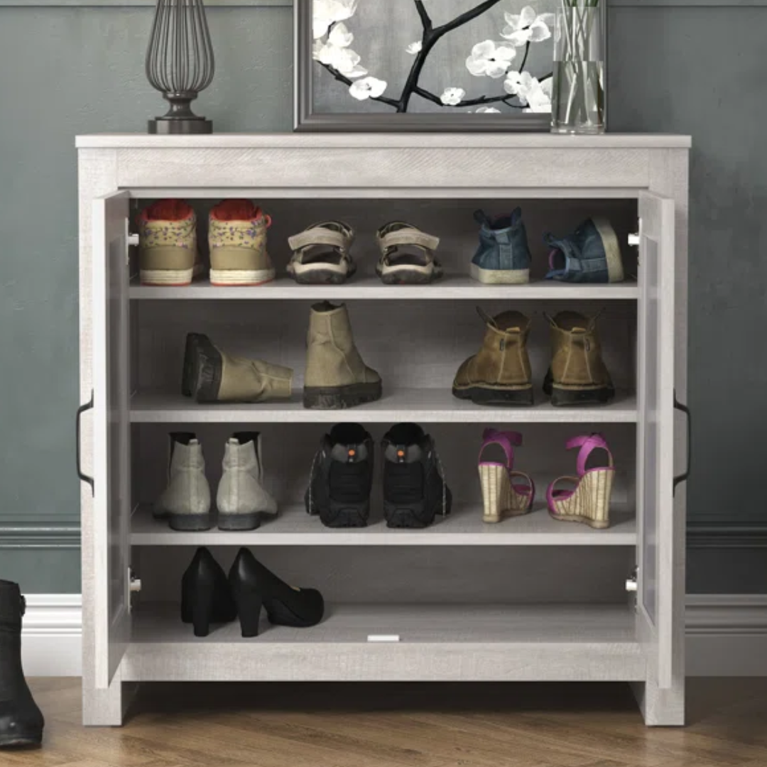 12-Pair Shoe Storage Cabinet