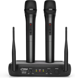 Pyle Dual Channel Wireless Microphone System
