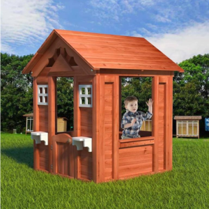 Rustic Wood Children's Playhouse