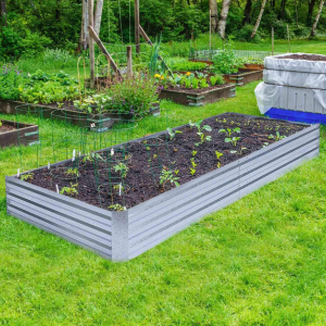 Galvanized Steel 8' Raised Garden Bed