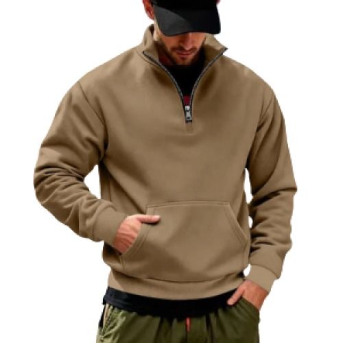 Men's Quarter Zip Pullover Sweatshirt