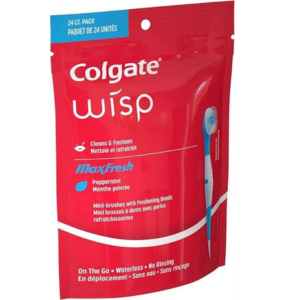 Colgate 24-Count Wisp Disposable Mini Toothbrush