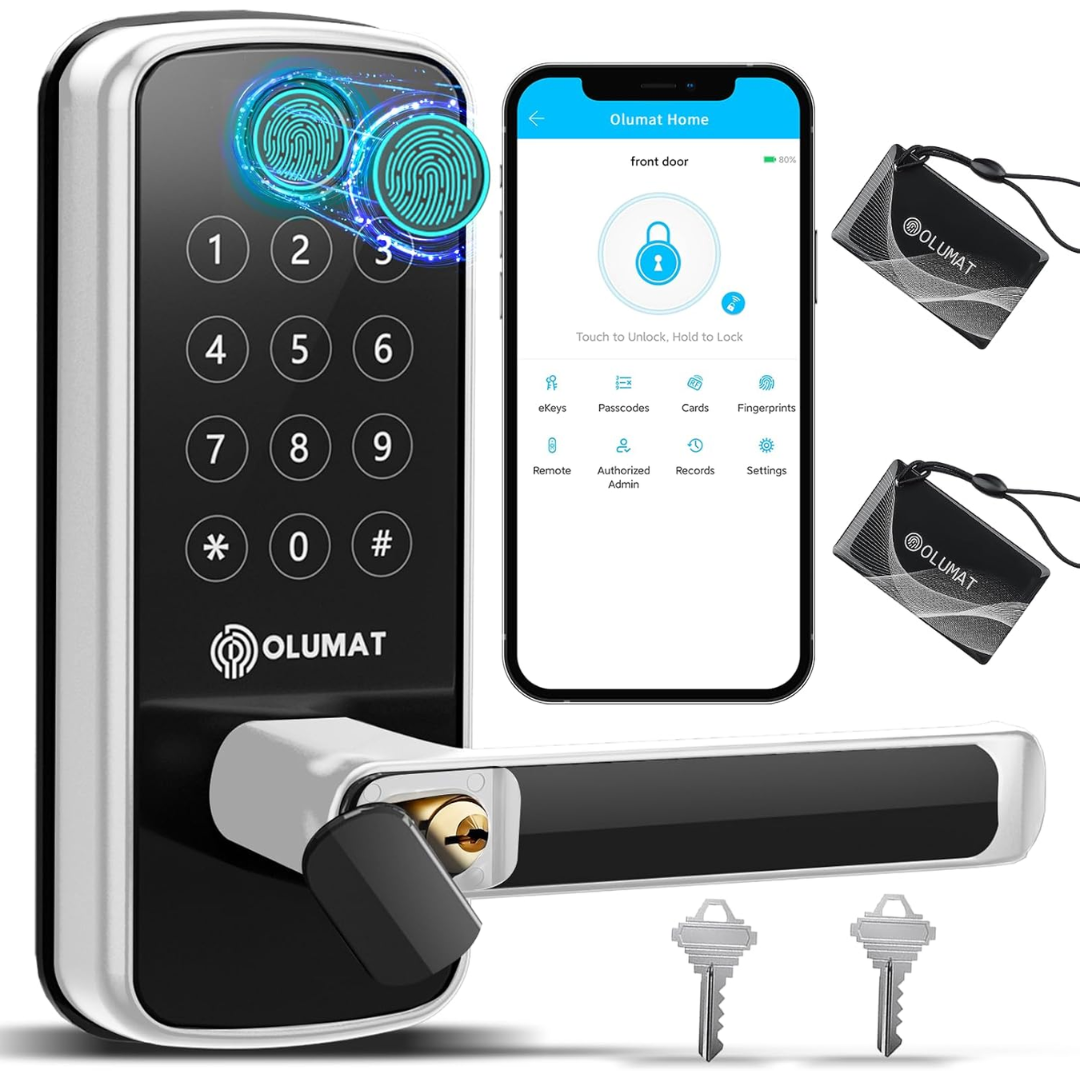Smart Fingerprint Door Lock w/ App