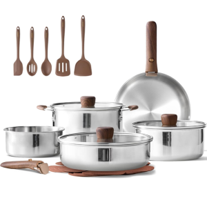 Carote 19-Piece Stainless Steel Induction Cookware Set